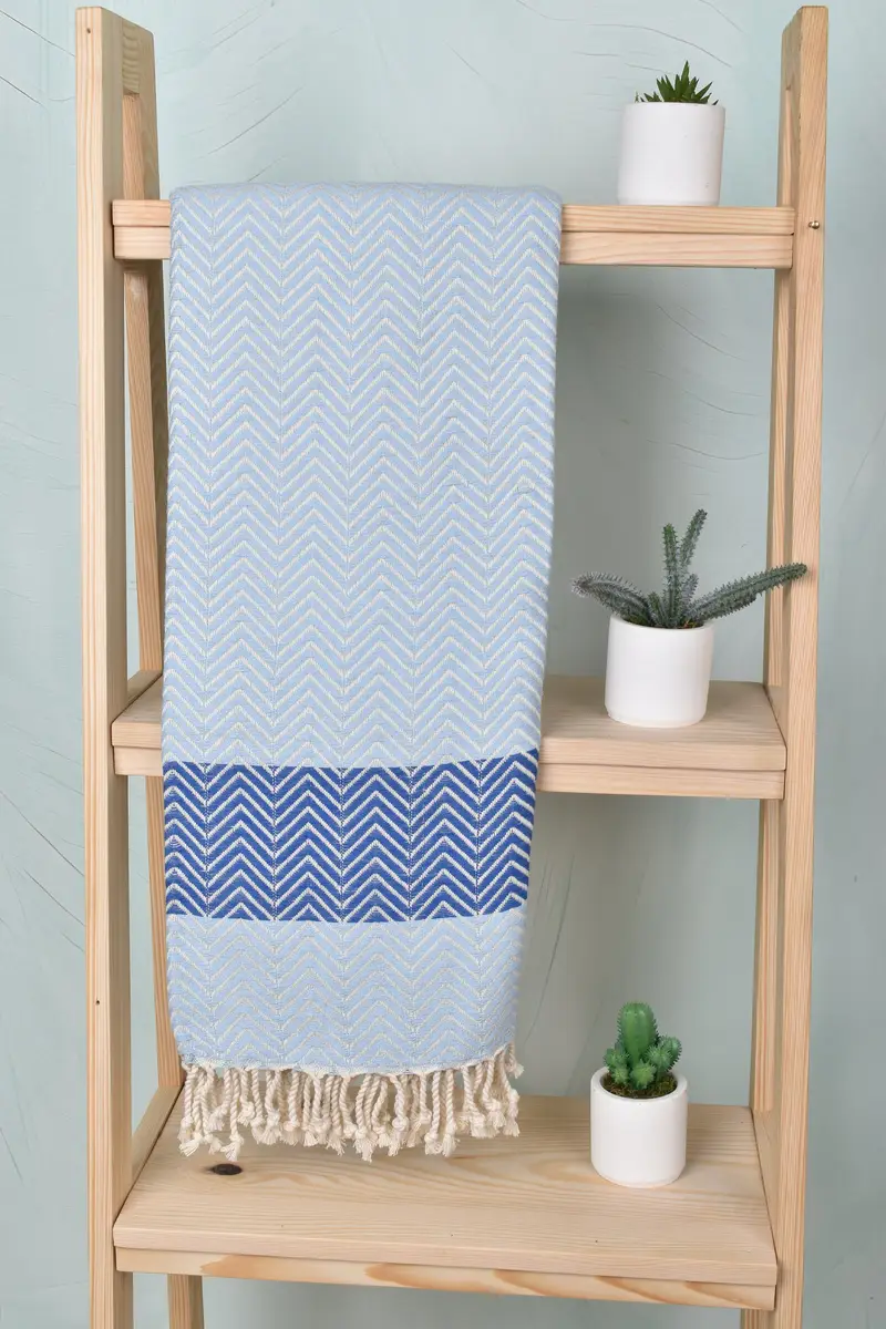 70x40 Cotton Chevron Towel, Personalized Home Gift Wedding, Personalised Gift, Personalized Wedding Gift, Personalized Gift, Bridesmaid Gift - 8