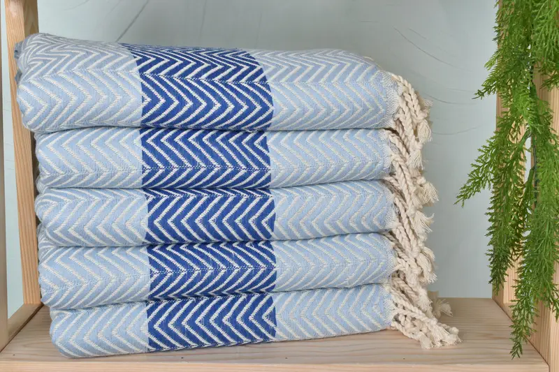 70x40 Cotton Chevron Towel, Personalized Home Gift Wedding, Personalised Gift, Personalized Wedding Gift, Personalized Gift, Bridesmaid Gift - 2