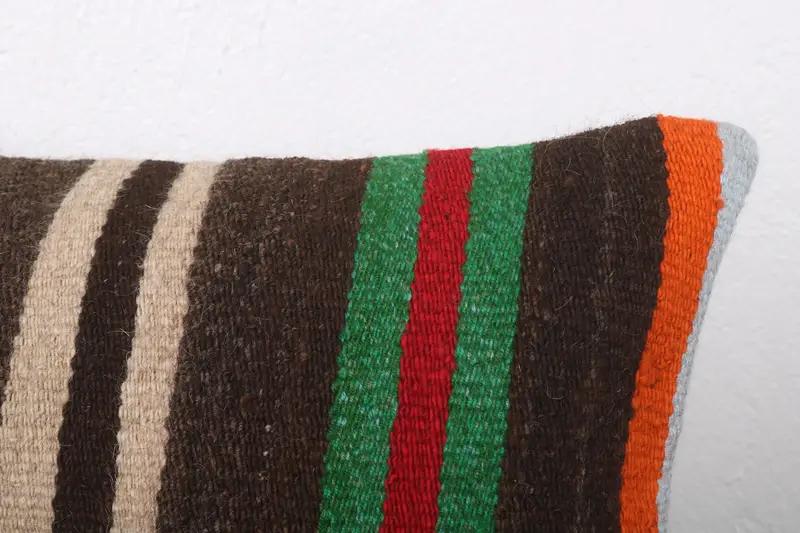 Pillow for Sofa, Cushion, Home Decor Pillow, Interior Designer Pillow, Boho Chic Pillow Sham, 12x24 Brown Pillow Case, Pet Cushion Cover - 5