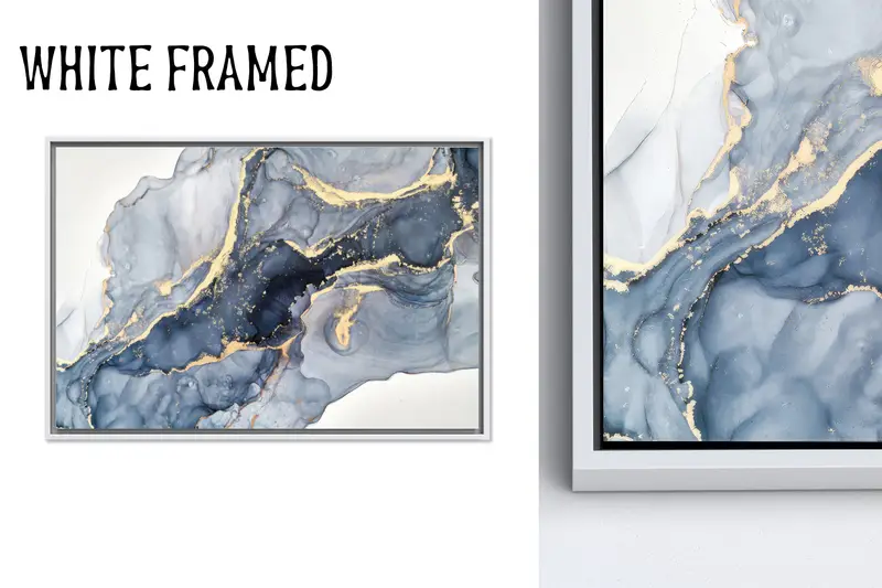 Modern Mermer Baskılı Kanvas: Ev için Zarif Soyut Sanat