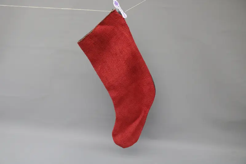 Süslü Kırmızı Noel Çorabı, Şenlikli Tatil Çorabı