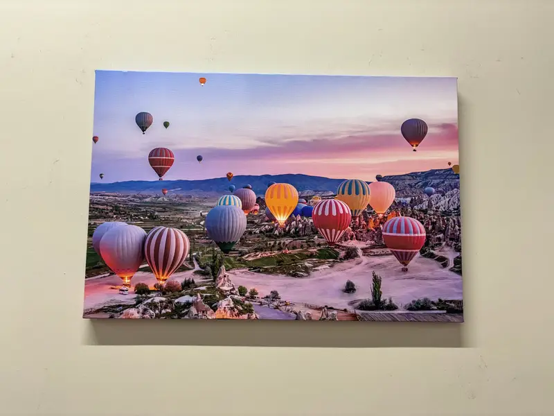 息を呑むようなカッパドキア気球キャンバス - トルコの自然アート