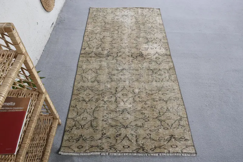 グリーン サウスウエスタン ラグ、2.9x6フィート エレガントな装飾