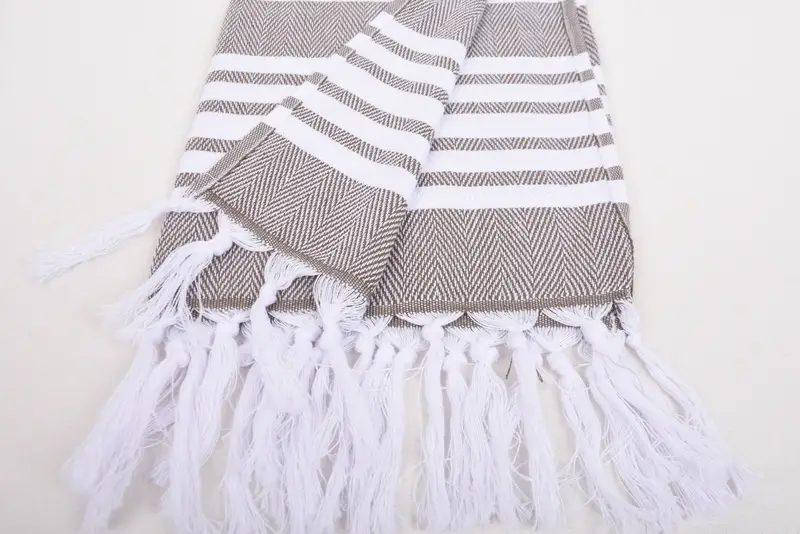 40x20 Cotton Zig zag Towel, Personalized Gifts, Organic Towel, Personalized Wedding Gift, Personalized Dish Towel, Custom Hand Towel, Summer Towel - 8