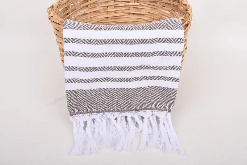 40x20 Cotton Zig zag Towel, Personalized Gifts, Organic Towel, Personalized Wedding Gift, Personalized Dish Towel, Custom Hand Towel, Summer Towel - 5