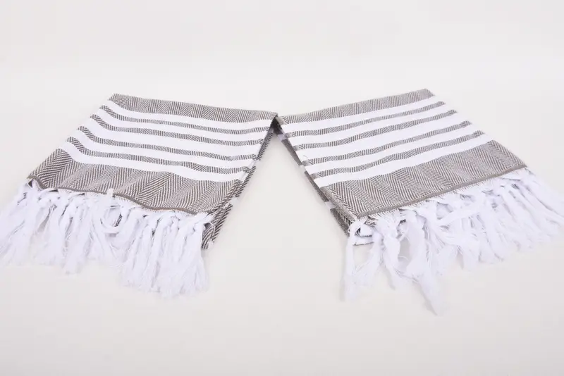 40x20 Cotton Zig zag Towel, Personalized Gifts, Organic Towel, Personalized Wedding Gift, Personalized Dish Towel, Custom Hand Towel, Summer Towel - 6