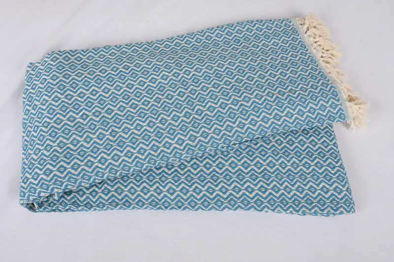 Personalized Blanket, Decorative Blanket, Customized Turkish Blanket, Throw Blanket Couch, Shower Curtain, 96x80 Cotton Diamond Towel, Gift For Mom - 5