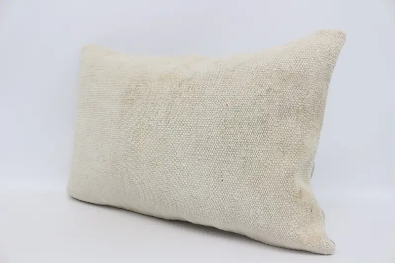 Kilim Pillow, Turkish Pillow, Hippie Throw Pillow, Bed Pillow Cover, Cushion Cover, One Of A Kind Cushion Case, Gift Pillow, 16x24 Beige Pillow Sham - 4