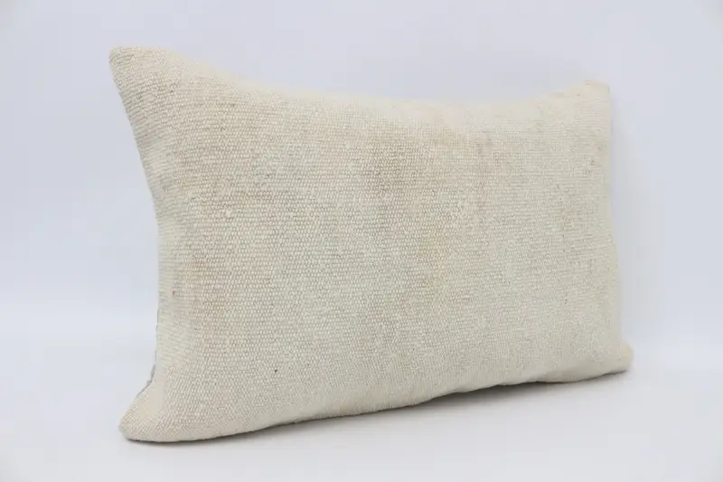 Kilim Pillow, Turkish Pillow, Hippie Throw Pillow, Bed Pillow Cover, Cushion Cover, One Of A Kind Cushion Case, Gift Pillow, 16x24 Beige Pillow Sham - 3