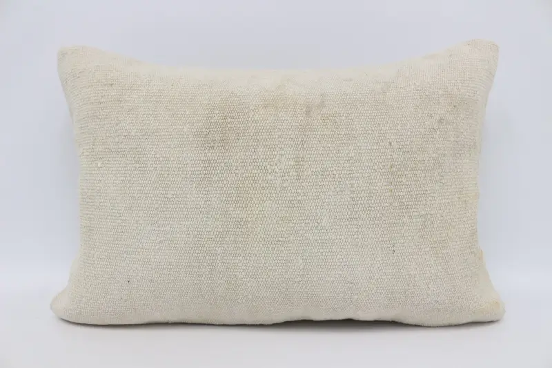 Kilim Pillow, Turkish Pillow, Hippie Throw Pillow, Bed Pillow Cover, Cushion Cover, One Of A Kind Cushion Case, Gift Pillow, 16x24 Beige Pillow Sham - 1