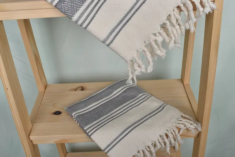 Bathroom Towels, Monogram Towels, Turkish Towel Hand Towel, Summer Gift, Wedding Gift, Holiday Towel, 40x18 Cotton Diamond Towel, Maid Of Honor Gift - 5