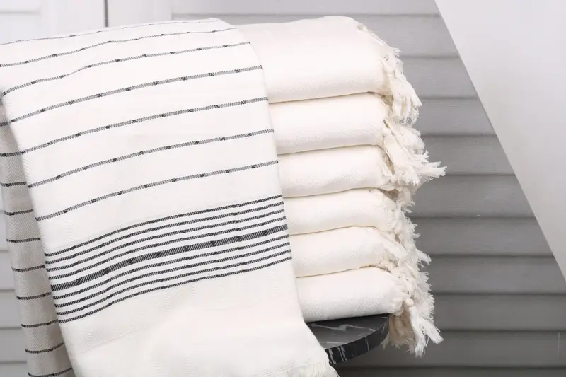 Bridesmaid Gift Black Cotton Towel Personalized, 40x71 Inches