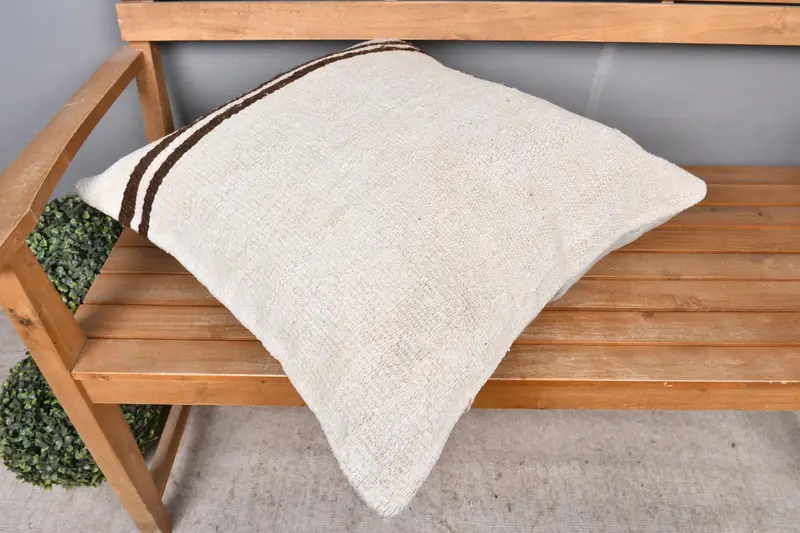 Home Decor Pillow, Gift Pillow, Pillow Cover, Pillow for Sofa, Living Room Throw Pillow, Handmade Throw Pillow Cover, 24x24 Beige Cushion Case - 2