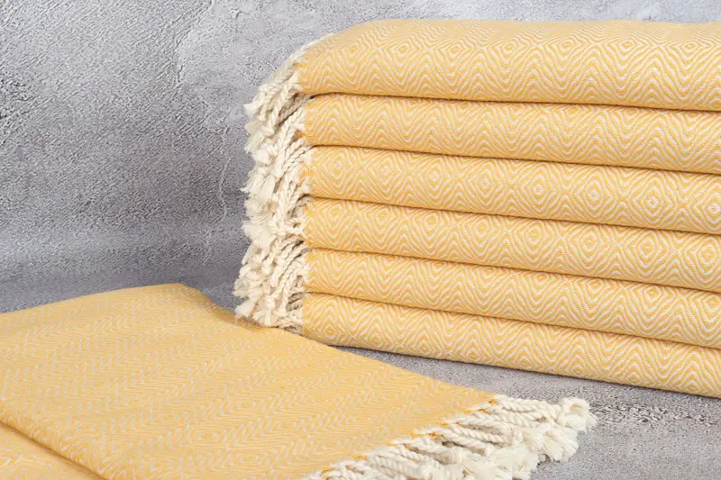 Personalized Gift For Him, 70x40 Cotton Zigzag Diamond Towel, Eco-Friendly Turkish Towel, Monogram Turkish Towel, Gift For Her, Personalized Towel - 2