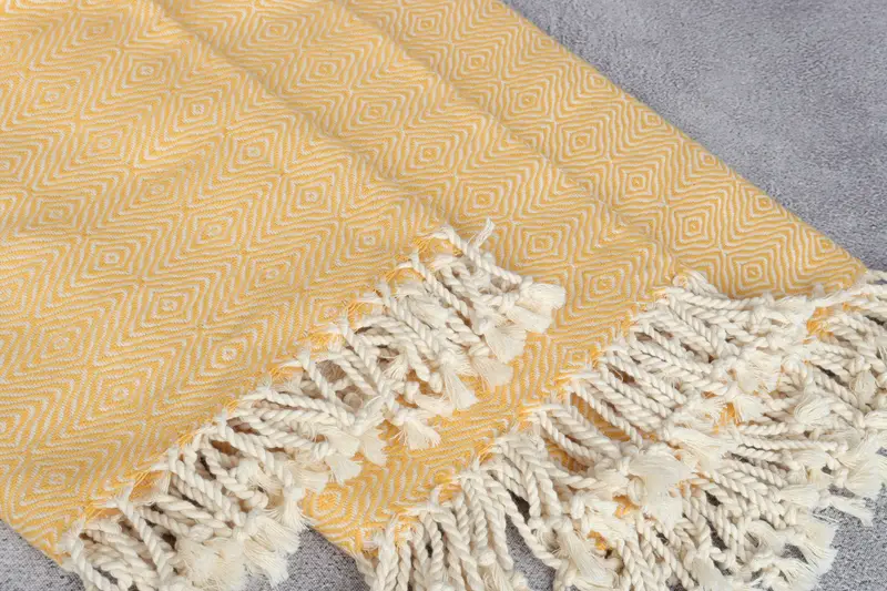 Personalized Gift For Him, 70x40 Cotton Zigzag Diamond Towel, Eco-Friendly Turkish Towel, Monogram Turkish Towel, Gift For Her, Personalized Towel - 5