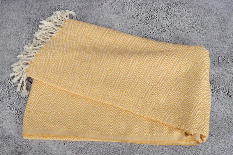 Personalized Gift For Him, 70x40 Cotton Zigzag Diamond Towel, Eco-Friendly Turkish Towel, Monogram Turkish Towel, Gift For Her, Personalized Towel - 6