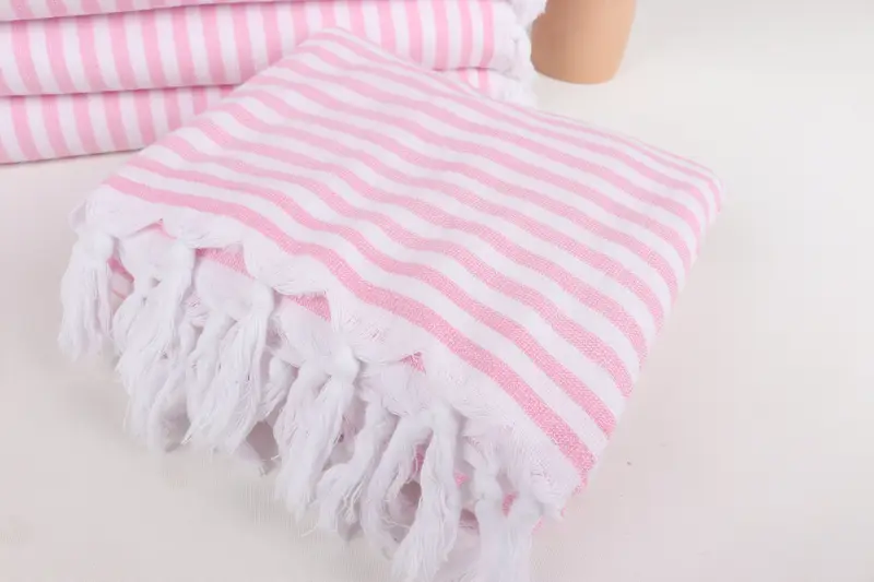 70x36 Linen Terry Striped Towel, Engagement Gift, Custom Beach Towel, Beach Towel Bulk, Bachelorette Party Favors, Spa Towel, Custom Towel Beach - 5