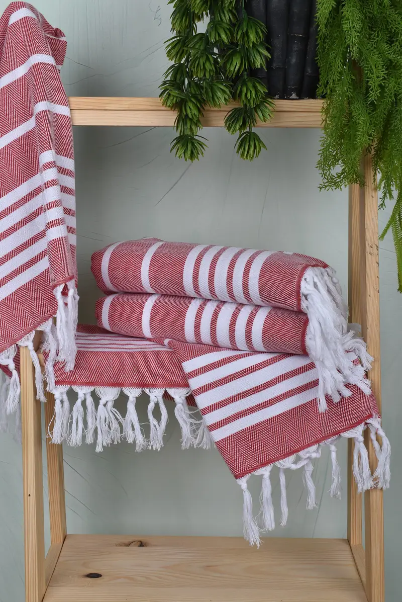 Personalized Kitchen Towel, Xmas Gifts, Memorial Gift, 40x20 Cotton Zig zag Towel, Bridesmaid Gifts, Personalized Dish Towel, Organic Towel - 6