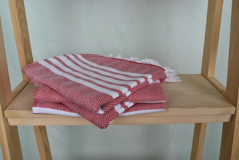 Personalized Kitchen Towel, Xmas Gifts, Memorial Gift, 40x20 Cotton Zig zag Towel, Bridesmaid Gifts, Personalized Dish Towel, Organic Towel - 7
