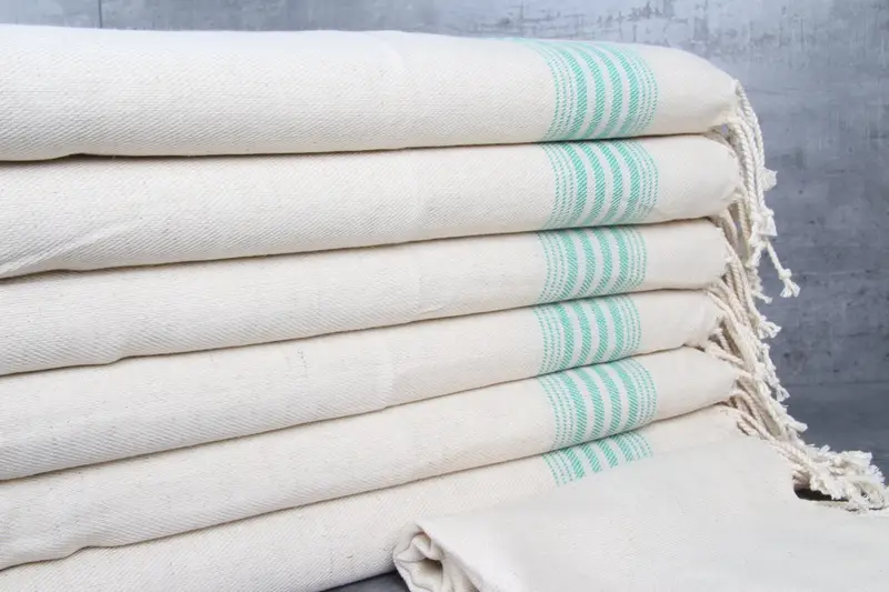 36x18 Linen Striped Towel, Gift For Her, Bathroom Towels, Personalized Dish Towel, Gifts For Him, Best Friend Gift Ideas, Personalized Hand Towel - 2
