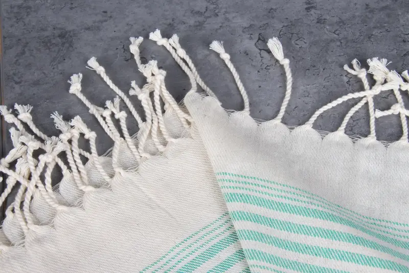 36x18 Linen Striped Towel, Gift For Her, Bathroom Towels, Personalized Dish Towel, Gifts For Him, Best Friend Gift Ideas, Personalized Hand Towel - 4
