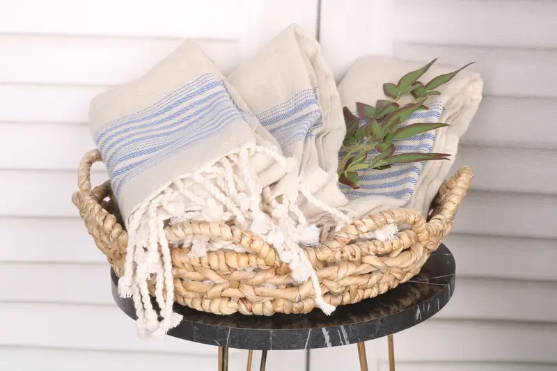 Custom Wedding Gift, Bachelorette Party Favors, 68x40 Linen Striped Towel, Sand-resistant towel, Monogrammed Turkish Towel, Bachelor Gift - 5