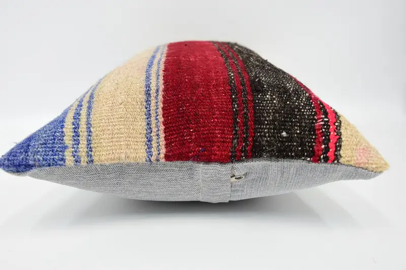 Pillow for Sofa, Interior Designer Pillow, Pillow Case, Accent Pillow, 12x20 Red Pillow Cover, Turkish Kilim Pillow, Tapestry Pillow Case - 5