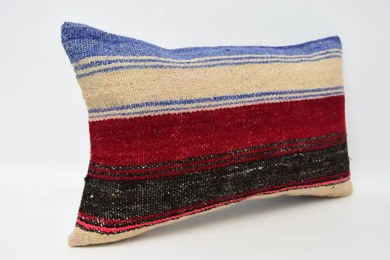 Pillow for Sofa, Interior Designer Pillow, Pillow Case, Accent Pillow, 12x20 Red Pillow Cover, Turkish Kilim Pillow, Tapestry Pillow Case - 3