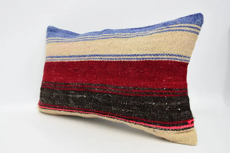 Pillow for Sofa, Interior Designer Pillow, Pillow Case, Accent Pillow, 12x20 Red Pillow Cover, Turkish Kilim Pillow, Tapestry Pillow Case - 4