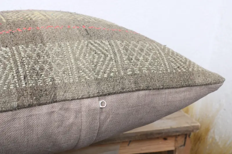 Tapestry Pillow, Pillow for Sofa, Vintage Kilim Throw Pillow, Vintage Pillow, Cushion Case, Ethnic Pillow Cover Pillow Sham, 20x20 Brown Pillow - 6