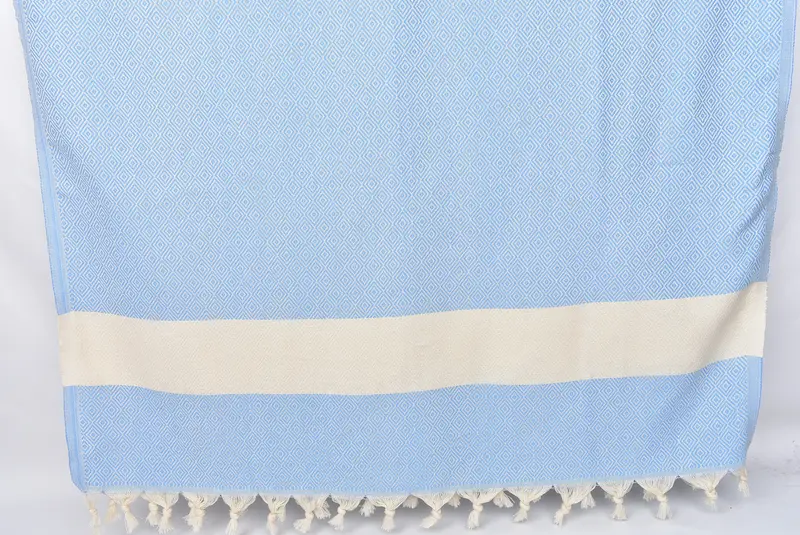 Handwoven Turkish Towel, Wedding Gift For Bride, Spa Towel, Organic Turkish towel, Monogram Beach Towel, Gifts For Him, 70x40 Cotton Diamond Towel - 8