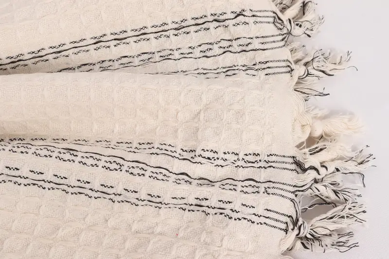 Bridal Shower Gift, 96x70 Cotton Striped Towel, Turkish Bedcover, Bridesmaid Gifts, Throw Blanket Couch, Personalized Wedding Gift For Couple - 8