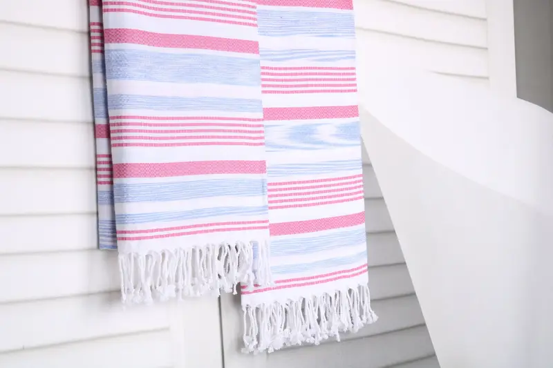Memorial Gift, Sand-resistant Turkish towel for travel, 70x40 Cotton Striped Towel, Gift For Her, Monogram Turkish Towel, Wedding Gifts Towel - 8