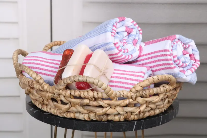 Memorial Gift, Sand-resistant Turkish towel for travel, 70x40 Cotton Striped Towel, Gift For Her, Monogram Turkish Towel, Wedding Gifts Towel - 4