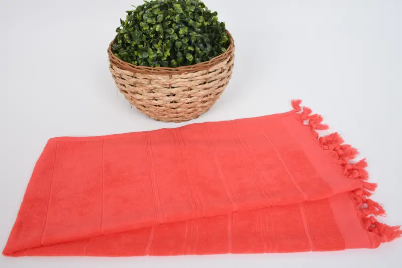 Toalla de mano de baño, regalo de San Valentín para ella, toalla de cocina personalizada, poca de té turca, toallas de baño pequeñas, toalla de terry a rayas de algodón 40x18 - 4
