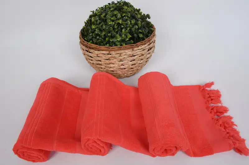 Toalla de mano de baño, regalo de San Valentín para ella, toalla de cocina personalizada, poca de té turca, toallas de baño pequeñas, toalla de terry a rayas de algodón 40x18 - 8