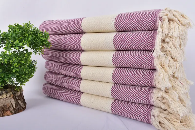 Scarf Towel, Personalized Beach Towel, Custom Name Towel, Home Decor Gifts, Best Friend Christmas Gift, 70x40 Cotton Herringbone Towel, Gift For Him - 4