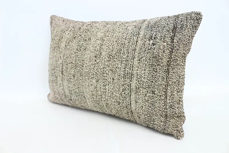 16x24 Beige Pillow Cover, Turkish Kilim Pillow, Boho Pillow Sham Cover, Pillow Case, Handmade Kilim Cushion, Boho Throw Pillow Case - 4