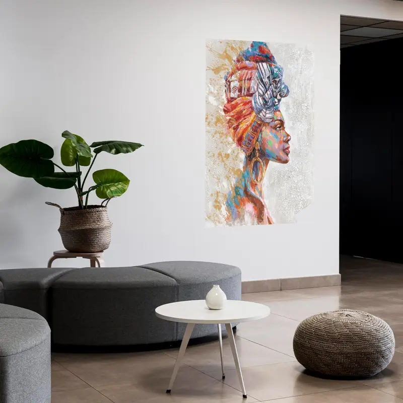 Soyut Kadın Kanvas Tablo: Zarif, Sanatsal Ev Dekorasyonu