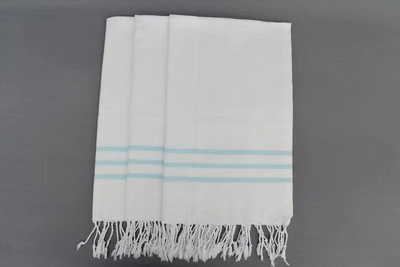 Monogrammed Hand Towel, First Wedding Anniversary Gift, Bridesmaid Gifts, 40x24 Cotton Striped Towel, Personalized Turkish Towel, Turkish Tea Towel - 5