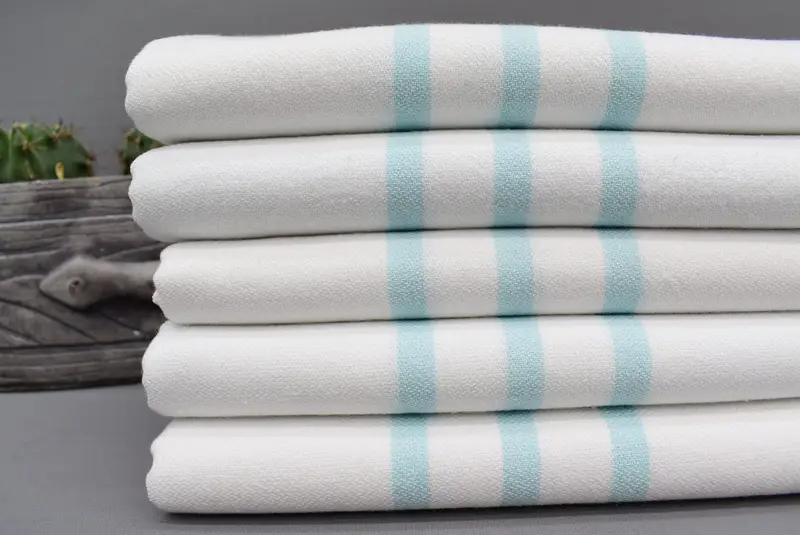 Monogrammed Hand Towel, First Wedding Anniversary Gift, Bridesmaid Gifts, 40x24 Cotton Striped Towel, Personalized Turkish Towel, Turkish Tea Towel - 2