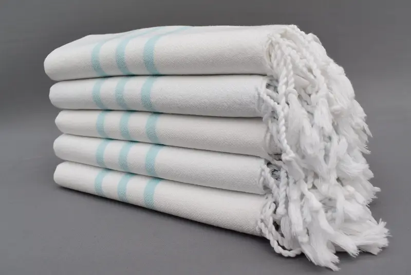 Monogrammed Hand Towel, First Wedding Anniversary Gift, Bridesmaid Gifts, 40x24 Cotton Striped Towel, Personalized Turkish Towel, Turkish Tea Towel - 4