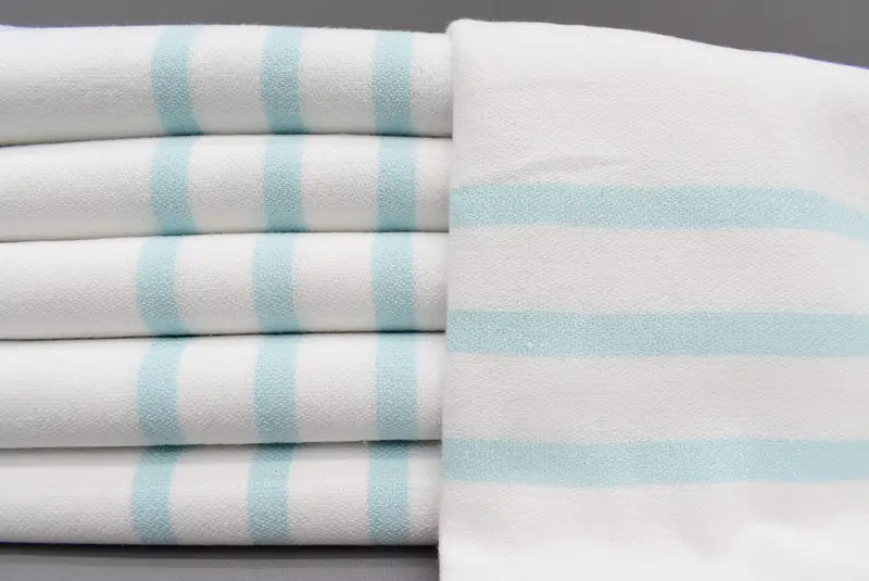 Monogrammed Hand Towel, First Wedding Anniversary Gift, Bridesmaid Gifts, 40x24 Cotton Striped Towel, Personalized Turkish Towel, Turkish Tea Towel - 1