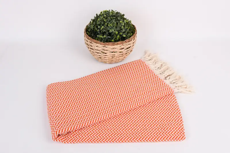 Gift For Him, 70x40 Cotton Chevron Towel, Organic Turkish towel, Turkish hand towel, Valentines Day Gift For Her, Boyfriend Christmas Gift - 4