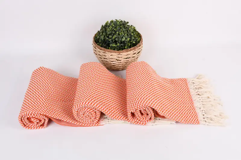 Gift For Him, 70x40 Cotton Chevron Towel, Organic Turkish towel, Turkish hand towel, Valentines Day Gift For Her, Boyfriend Christmas Gift - 8