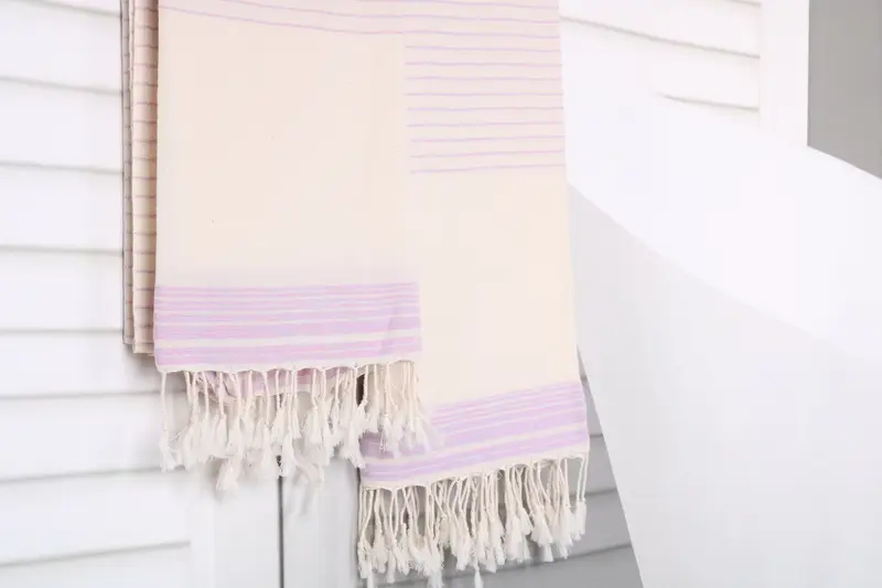 Turkish Towel Beach, Christmas Gift, Lightweight Turkish towel, 68x36 Cotton Striped Towel, Beach Towel Gift, Girls Weekend Getaways Gifts - 8