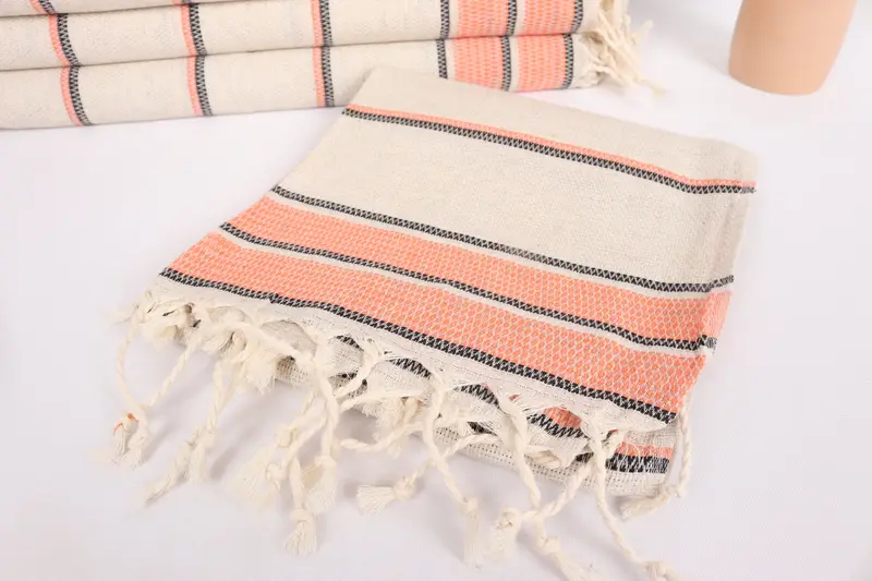 Summer Gift, Turkish Hand Towel, 40x20 Linen Striped Towel, Personalized Kitchen Towel, Kitchen Towel, Gift For The Home, Wedding Shower Gift - 5