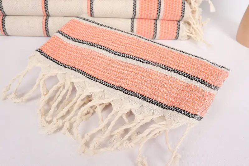 Summer Gift, Turkish Hand Towel, 40x20 Linen Striped Towel, Personalized Kitchen Towel, Kitchen Towel, Gift For The Home, Wedding Shower Gift - 4