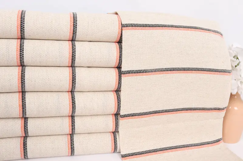 Summer Gift, Turkish Hand Towel, 40x20 Linen Striped Towel, Personalized Kitchen Towel, Kitchen Towel, Gift For The Home, Wedding Shower Gift - 2