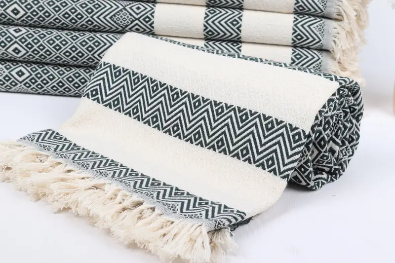 Wedding Day Gift For Bride, Beach Wedding Favor, Gift For Her, 70x40 Cotton Diamond Towel, Eco-Friendly Turkish Towel, Soft towel, Luxury towel - 4